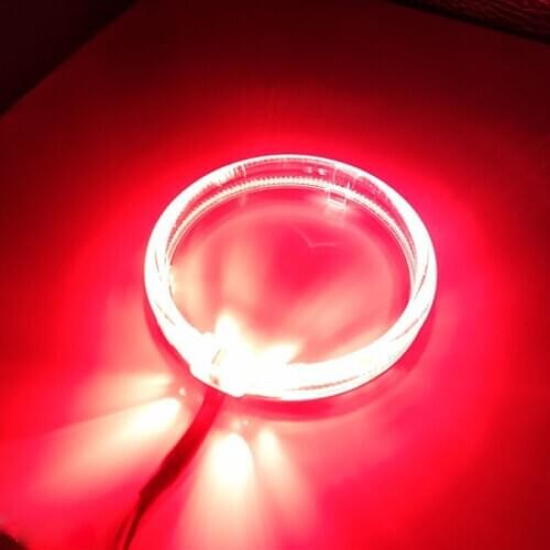 2pcs 12V 6W 720 LM 100mm LED Light Guide Angel Eyes Halo Rings for Car Truck Motorcycle Headlight Retrofit Red Accessories