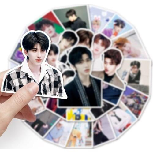 50PCS KUN Stickers PVC for Children Anime Sticker Toy DIY Stationery Suitcase Skateboard Laptop Guitar Pegatinas