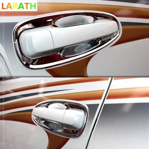 8 pcs For Toyota Prado FJ150 2010-2015 8pcs Chrome Car Exterior Door Handle Cover Bowl Cup Trim Molding Protector Accessories