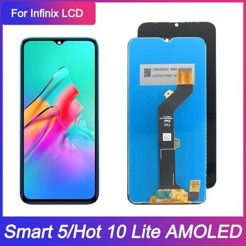 AMOLED For Infinix Smart 5 X657 X657C LCD Display Touch Screen Digitizer Assembly For Infinix Hot 10 Lite X657B LCD Screen
