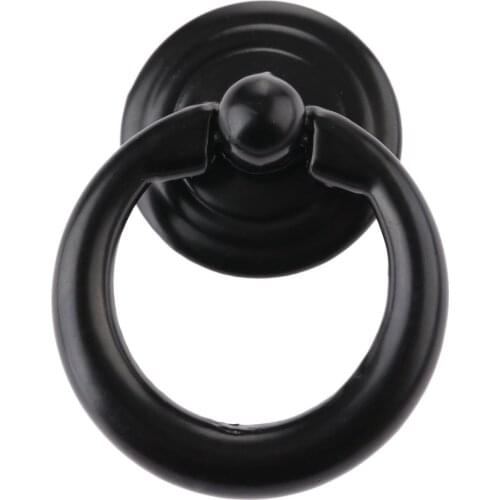 Antique Drawer Knob Furniture Handle Black Cabinet Knobs and Handles Door Knobs Cupboard Handle Pull Hardware with Screw