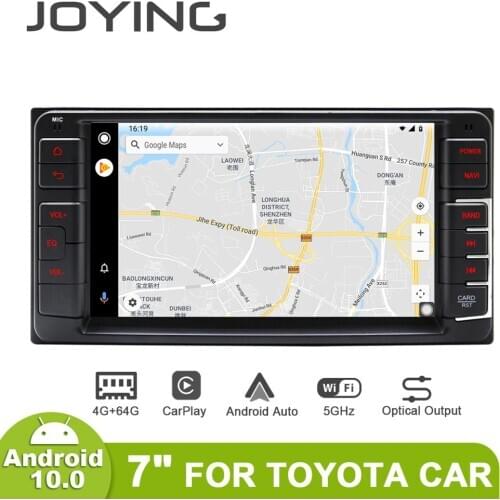 JOYING 7" 2 din car radio head unit GPS stereo video player 4G RAM support 4G universal for Toyota RAV4/Camry/Corolla/Aurion