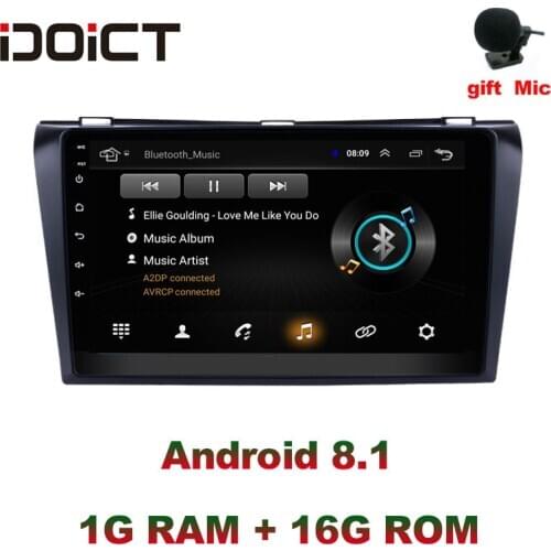 IDOICT Android 9.1 Car DVD Player GPS Navigation Multimedia For Mazda 3 Radio 2004-2013 car stereo head unit wifi