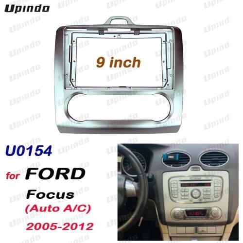2 Din 9 Inch Car Radio Installation DVD GPS Mp5 ABS PC Plastic Fascia Plane Frame for Ford Focus Auto AC 2005-2012 Dash Kit
