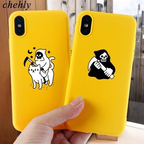 Halloween Phone Case for iPhone X XR XS Max 8 7 6s Plus 11 Pro MAX SE Cute Cases Soft Silicone Fitted Phone Accessories Cover