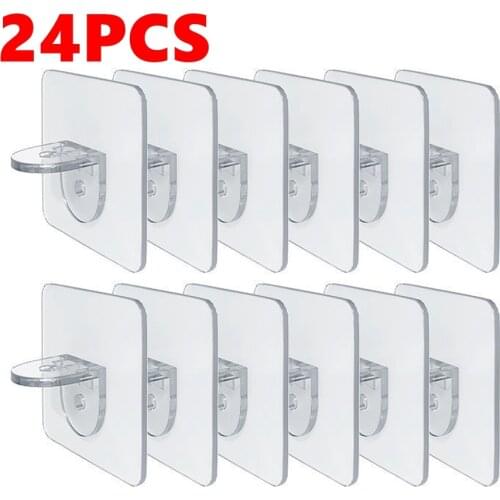 Shelf Support Glue Free Punching Nail Strong Triangle Bracket Clip Wall-mounted Wall Cabinet Home Kitchen Bathroom Accessories