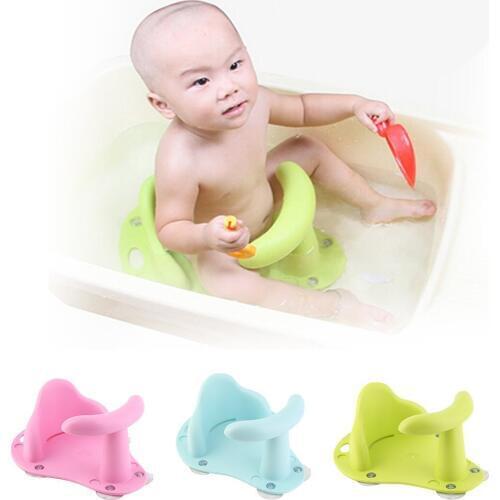 Baby Bath Tub Ring Seat Infant Child Toddler Kids Anti Slip Safety Security Chair Non-slip Baby Care Bath Accessory 3 Color