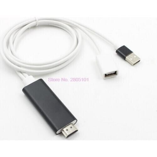 Dhl or fedex 20pcs Cable For Apple Iphone Ipad Lighting To HDMI Cable Adapter HDTV TV For Iphone 6 Adapter HDMI Connector