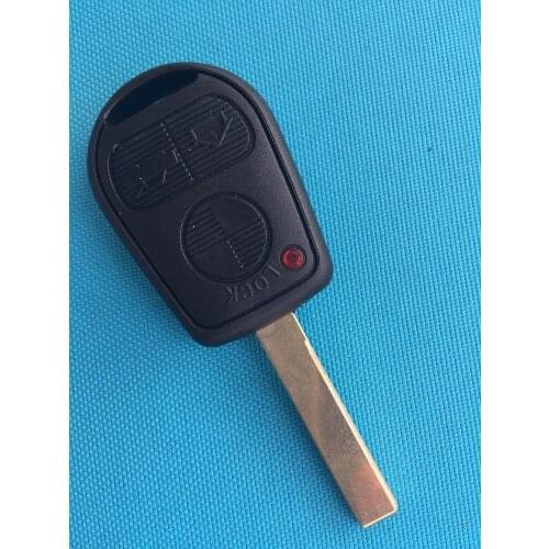 For BMW 3 Series E46 316,318,320,323,325,328,330,335 3 Button Remote Key FOB Case Shell Blank Uncut Blade No Logo Car Auto Parts