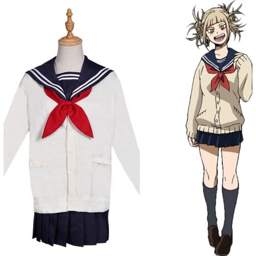 Boku no Hero Academia My Hero Academia Himiko Toga Cosplay Costume Top Skirt Outfits Halloween Carnival Suit