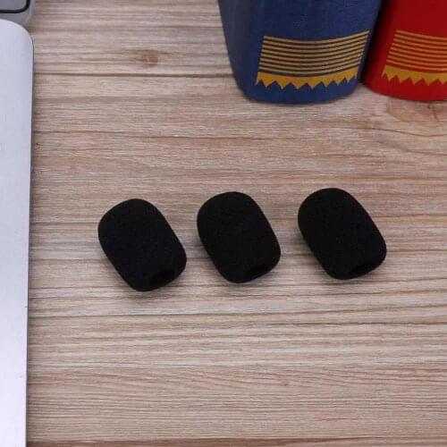 10PCS Microphone Windscreen Sponge Cover Headset Mic Mic Cover Foam Cap Meeting For Gooseneck Protective D2N4