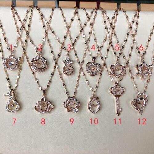 Multistyle Bling Bling Clavicle Chain Necklace Women Girls Short Chain Necklace for Gift Party High Quality Jewelry