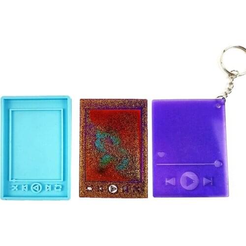 MP3 Player Epoxy Resin Mold DIY Craft Keychain Jewelry Making Tool Silicone Mold