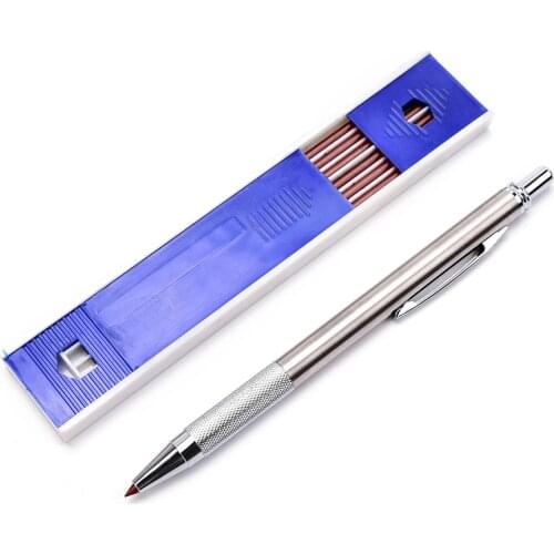 Mechanical Drafting Pencils Set School Student Drawing Metal 3.0mm Standard Pencil Stationery Automatic Pencil For Kids Writing