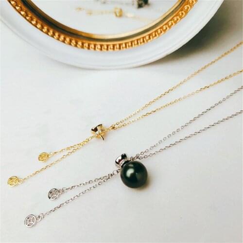 Pure silver Empty set of Necklace Chains For Jewelry Making Diy Supplies Handmade Jewelry Accessories