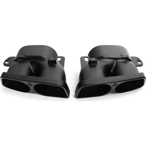 1 Pair Exhaust Pipe Stainless Steel Nozzles For M-ercedes b-enz C/E/S Class W204 W205 W212 W222 W463 Muffler Tip