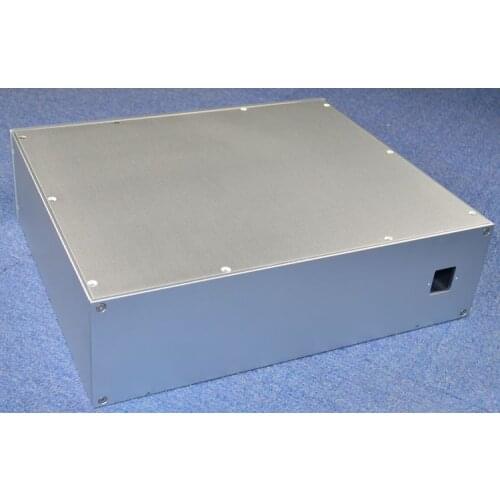 NEW WA139 Silver Full aluminum amplifier chassis / Preamp chassis / tube / DAC / AMP Enclosure / case / DIY box (430*120*358mm)