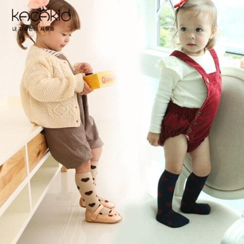 10 Pairs/set 2019 Autumn Winter Knee High Socks Baby Long Socks Kids Girls Heart Socks Baby Socks Free Shipping