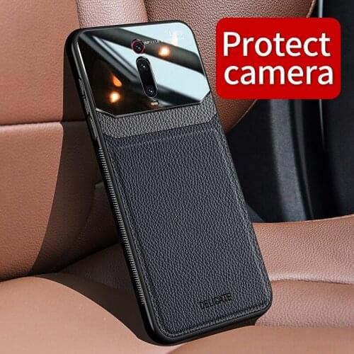 Shockproof Case for Xiaomi Mi 9T Pro Mi 10 9 SE 8 Lite Leather Glass Phone Back Cover For Redmi Note 8 Pro 9S 8 8a 7 K20
