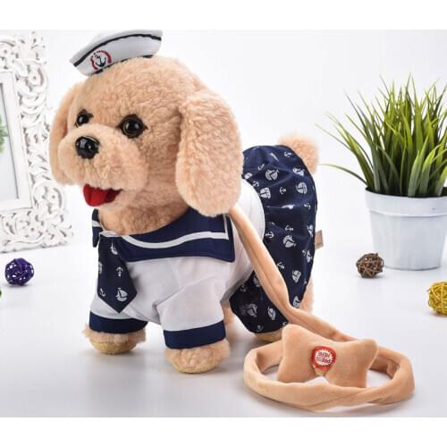 Robot Music Dog Toys Electronic Plush Puppy Sing Songs Walk Bark Talk Animal Toy Funny Soft Cute Pet For Children Birthday Gifts