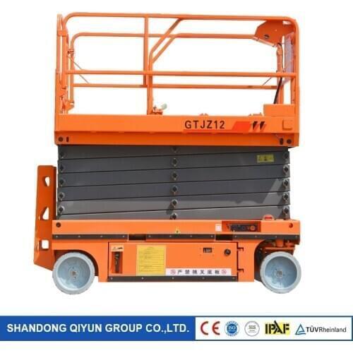 Qiyun CE approved Manlift Self Propelled Work Platform Table Hydraulic Factory Scissor Lift for sales