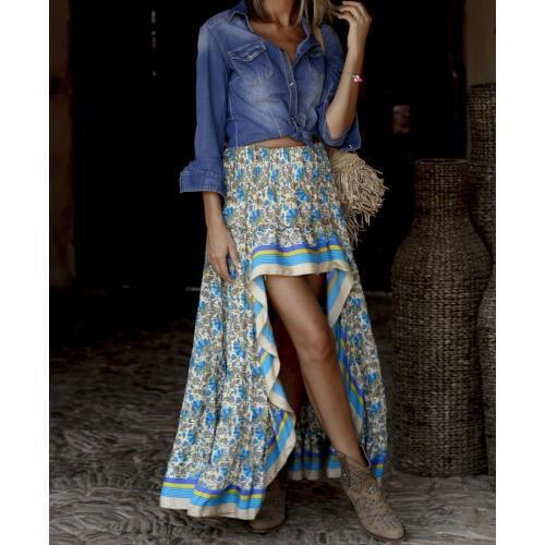 Женские юбки макси TEELYNN China At AliExpress