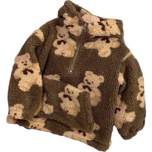 Brand New 2021 Boy Sweatshirt Autumn Winter Thick Childrens Clothing Oversized Warm Kids Top Unisex Boys Sweatshirt for Girls