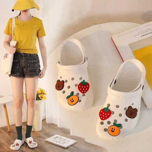 New Cartoon Printing Soft-soled Nurse Shoes, Flat-soled Operating Room Surgical Shoes, Waterproof and Breathable Ladies Slippers