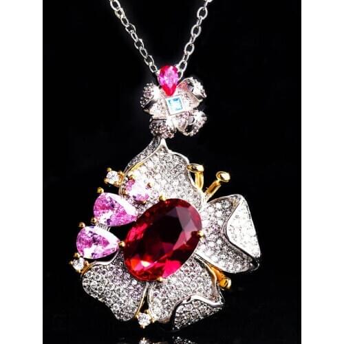 High Quality Jewelry Charm Butterfly S925 Golden Pendant Necklace For Women Wedding Engagement Luxury Choker Anniversary Gifts