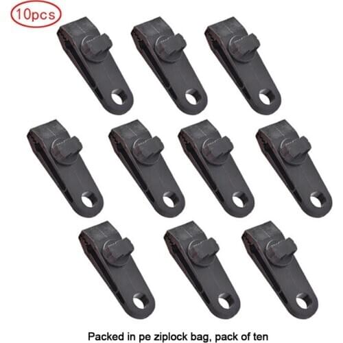 Tarp Clips Clamp Awning Car Boat Cover Tent Tie Down Emergency Snap 10pcs