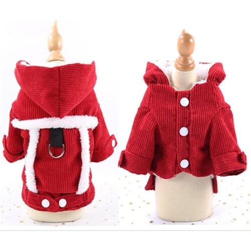 Pet Winter Coat Outfit Warm Dog Clothes Puppy Clothing Yorkshire Poodle Pomeranian Schnauzer Costume Pet Harness Apparel Hoodie