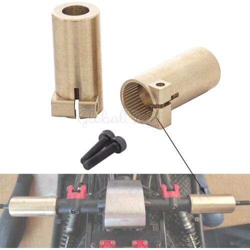 1 Pair Rear Axle Adapter Brass Counterweight Rear Cup Balance Weight 56g/Pair for AXIAL SCX10II 90046 RC Crawler Car Parts