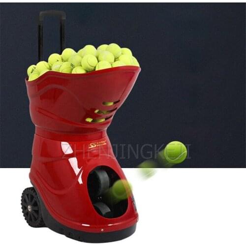 110V/220V Tennis Serve Machine Automatic Serve Machine Training Device Exercise Device Sparring Equipment With Lithium Battery