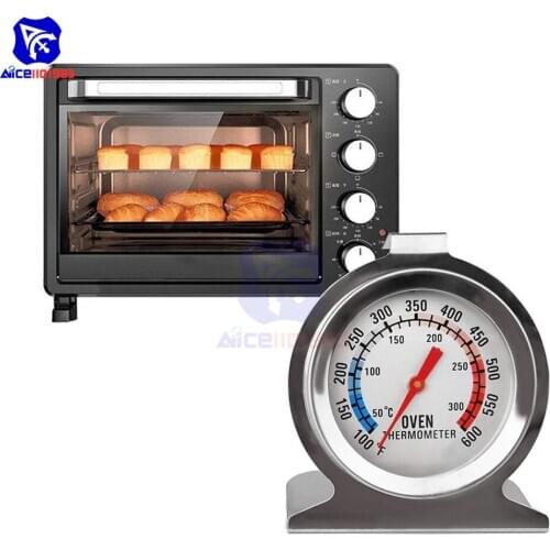 Diymore Instant Read 100 -600°F / 50 -300℃ 2-Inch Stainless Steel Grill Oven Thermometer for Kitchen Baking BBQ