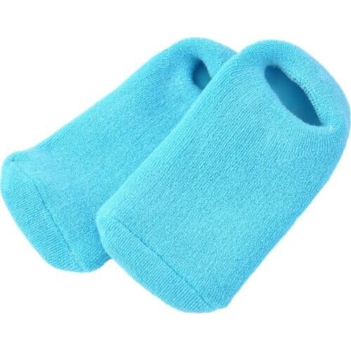 2 pcs/lot Cotton and Silicon Gel Moisturize Soften Repair Cracked Skin Gel Sock Skin Foot Care Tool Treatment Spa Sock