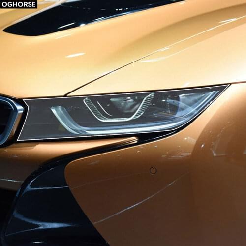 2 Pcs Car Headlight Protective Film Vinyl Protection Transparent TPU Decal Sticker For BMW i3 2013-2020 i8 2014-2020 Accessories