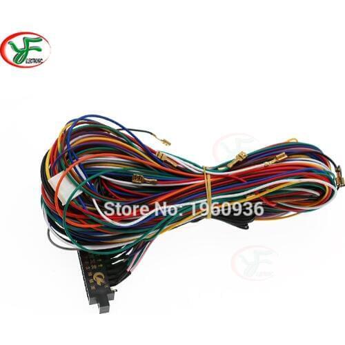 50 PCS 28PIN Jamma Wires 2 Players jamma loom Arcade Harness Wire For Custom wire for coin-operated game machine