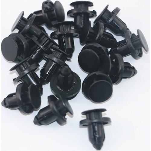 50pcs 8mm Auto Fasteners Rivets Clips Car Bumper Door Panel Fender Liner Clips Retainer for Mitsubishi Honda Nissan