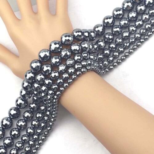 6mm 8mm 10mm Natural Terahertz beads natural energy stone beads DIY loose beads for jewelry making strand 15" wholesale