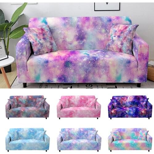 Galaxy Elastic Sofa Covers for Living Room Modern Sectional Corner Sofa Slipcover Couch Cover Sofa Protector 1/2/3/4 Seater
