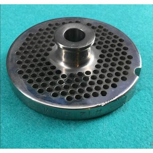 No.12 69mm diameter Meat Grinder Parts Stainless Steel Convex Grate Porous Plate 3mm