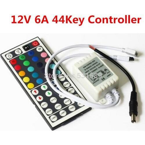 DHL 100PCS 12V 44 Key IR Remote Controller For RGB 5050 LED Light Strip