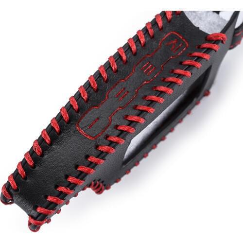 For Scher-Khan Magicar Only Fit M5 Scher Khan Magicar 5 LCD Remote Hot Sale Car Alarm Shape Top layer Leather Case