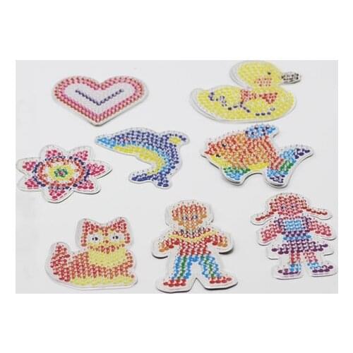 Hama Beads Template Toy DIY Perler Tool Beads Educational Tangram Jigsaw Puzzle Toy