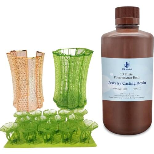 Jamghe Castable Zero Ash Resin 3D Printer Castable For elegoo Qidi 3D Printer Resin Sublimation Printer 3D Printing Resin 0.5KG