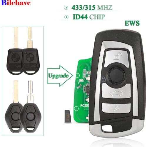 Bilchave 4 Buttons Modified 315/433Mhz Flip Remote Car Key For BMW EWS E38 E39 E46 M5 X3 X5 Z3 Z4 ID44 PCF7935 HU58 HU92 Blade
