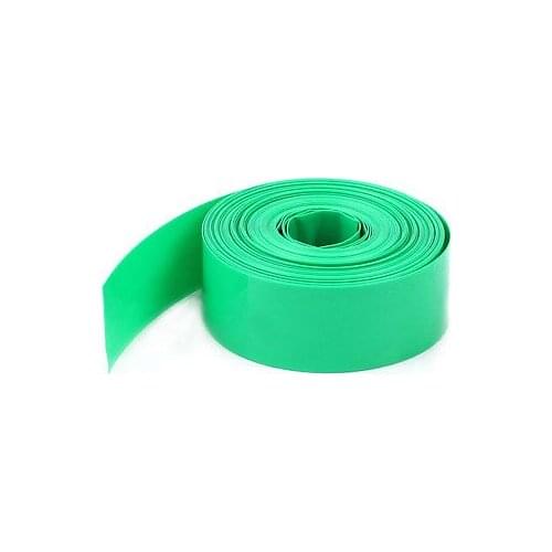 New 10 Meters 23mm Width PVC Heat Shrink Wrap Tube Green for 1 x AA Battery