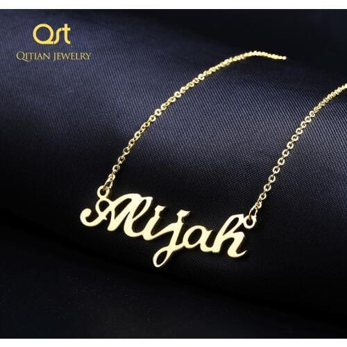Custom Name Necklace And Pure gold Personalized Necklace for Women Chain Necklaces Custom Name Necklace Jewlery