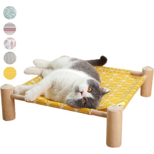 Lazy Cat Bed Hammock For Cats Summer Sunbathing House For Small Dogs Pet Mat Cushion Lounger Cottages Kennel Detachable Washable