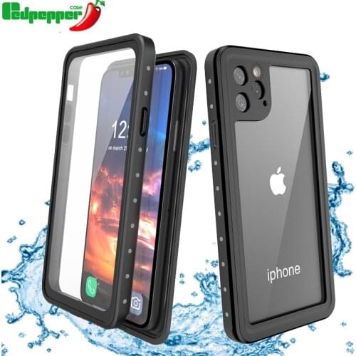 Redpepper IP68 Waterproof case For iphone 12 11 pro Max XR XS MAX 12 Mini 7 Plus Underwater 3m Water Proof Shockproof Hard Case